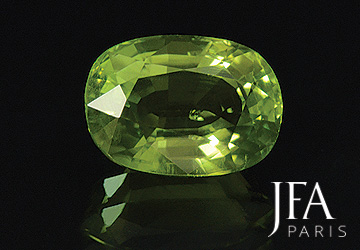 Péridot vert ovale - 7,56 ct
13,2 x 9,5 x 7,3 mm - réf : 22C